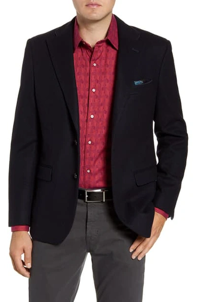 Robert Graham Kerrigan Regular Fit Cashmere Blend Blazer In Dark Navy