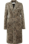 Saint Laurent Chesterfield Leopard-print Coat In Beige