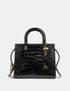 Coach Rogue 25 In Alligator In Brass/black