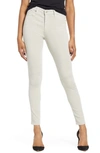 Ag Farrah High Waist Ankle Skinny Jeans In Pale Smoke