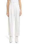 BRUNELLO CUCINELLI HIGH PLEATED WAIST CUFFED ANKLE PANTS,MB526P7142-192