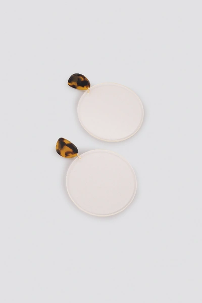 Na-kd Tortoise Transparent Plate Earrings - Gold