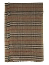 BURBERRY ICON STRIPE AND VINTAGE CHECK WOOL SILK SCARF,10992583