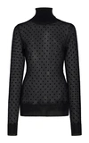 VICTORIA BECKHAM SHEER POLKA DOT COTTON-BLEND TOP,765604