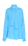 VICTORIA BECKHAM NECKTIE SILK BLOUSE,765624