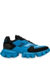 Prada Men's Cloudbust Thunder Lug-sole Trainer Sneakers In Black