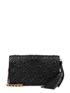 TORY BURCH FLEMING QUILTED LEATHER WALLET ON CHAIN,10992727
