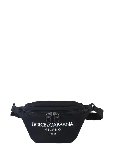 Dolce & Gabbana Printed Pouch In Black