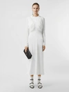 BURBERRY Ruched Panel Jersey Gown