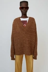 Acne Studios Rib-knit Sweater Beige/camel