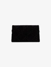 Gucci Supermini Dionysus Double G Velvet Shoulder Bag In Black