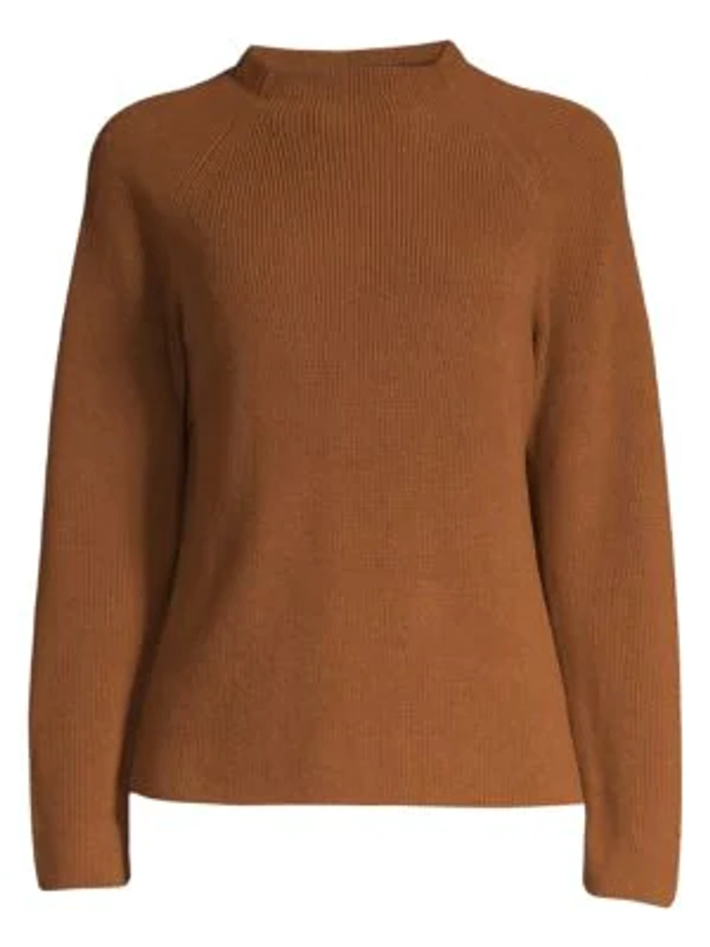 Eileen Fisher Funnel Neck Sweater In Nutmeg ModeSens