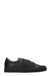 Givenchy Urban Street Logo-jacquard Leather Slip-on Sneakers In Black