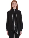 GIVENCHY BLOUSE IN BLACK SILK,10993071