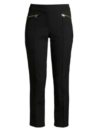 Escada Tuskana Technical Cropped Pants In Black