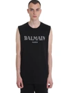 BALMAIN TOPWEAR IN BLACK COTTON,10992955