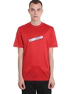 LANVIN T-SHIRT IN RED COTTON,10992923