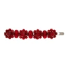 SIMONE ROCHA RED CRYSTAL FLOWER HAIR CLIP