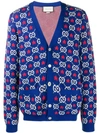 GUCCI GUCCI GG STARS CARDIGAN - 蓝色