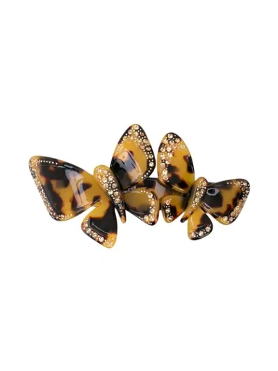 Adeesse Tortoise Shell Butterfly Clip - 棕色 In Brown