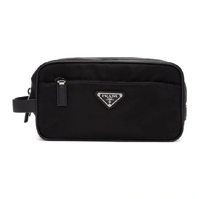 Prada Logo Belt Bag In F0002 Black