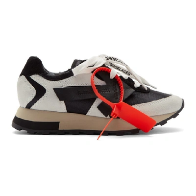 Off-white Black And White Arrow Low-top Runner Trainers In White Black