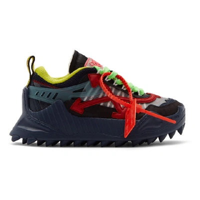 Off-white Odsy-1000 Trainers In Blue And Red Calf Leather In Blue Other