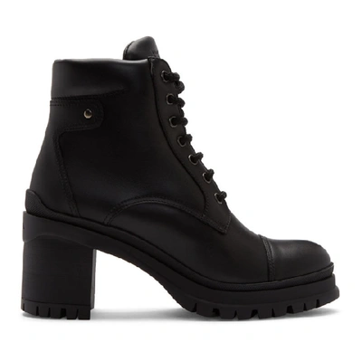 Prada Lace-up Ankle Boots - 黑色 In Black