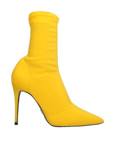 Naked Wolfe Ankle Boots In Yellow