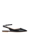 TOD'S TOD'S WOMAN BALLET FLATS BLACK SIZE 5.5 SOFT LEATHER,11743357HL 5