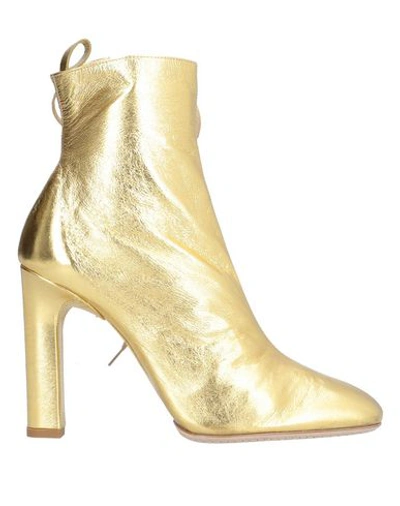 Santoni Edited By Marco Zanini Ankle Boot In Gold