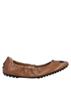 Tod's Ballet Flats In Brown