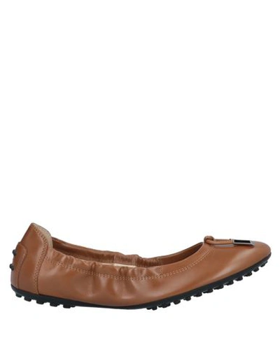 Tod's Ballet Flats In Brown