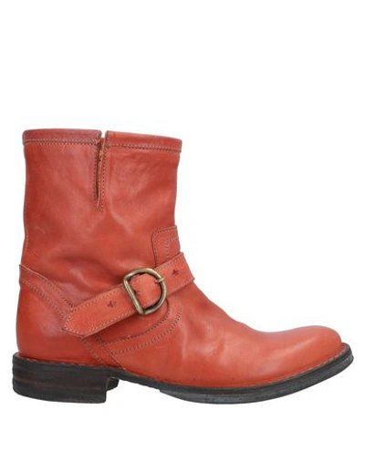 Fiorentini + Baker Ankle Boot In Rust