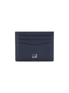 Dunhill Men's Cadogan Leather Card Case In Navy