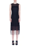 AKRIS PUNTO FRINGE HEM SLEEVELESS DRESS,547900061467