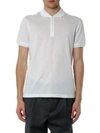 FERRAGAMO WHITE COTTON LOGO POLO SHIRT,120526 0718396006