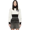 OFF-WHITE OFF-WHITE BLACK AND OFF-WHITE RIBBED CHEERLEADER TURTLENECK