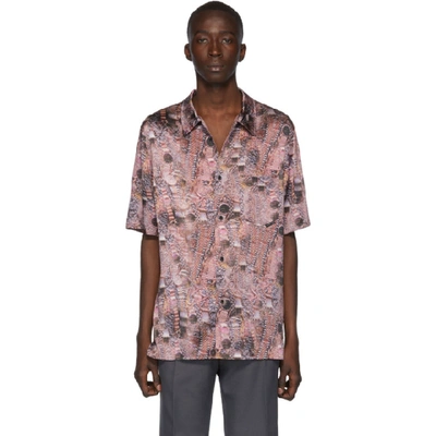 Alexander Wang Printed Silk Short Sleeve Shirt In 999 Hustler