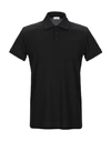 Saint Laurent Embroidered-logo Polo Shirt In Black