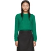 PRADA GREEN MOHAIR OVERSIZED CREWNECK SWEATER