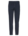 Incotex Navy Blue Stretch-cotton Chinos In Blue
