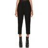 RICK OWENS RICK OWENS BLACK EASY ASTAIRES TROUSERS