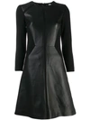 KARL LAGERFELD PANELLED LEATHER DRESS