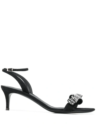 Giuseppe Zanotti Crystal Embellished Sandals - 黑色 In Black