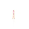 SHARON MILLS LONDON Solid Gold Pink Sapphire Huggie Hoop Single