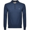 VIVIENNE WESTWOOD LONG SLEEVED POLO T SHIRT BLUE,120954