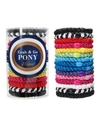 L Erickson Grab & Go Set Of 15 Ponytail Holders In Carnival