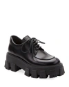 Prada Black Platform Creeper Derbys