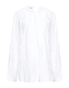 DONDUP DONDUP WOMAN TOP WHITE SIZE 6 ACETATE, SILK,38831369QT 5